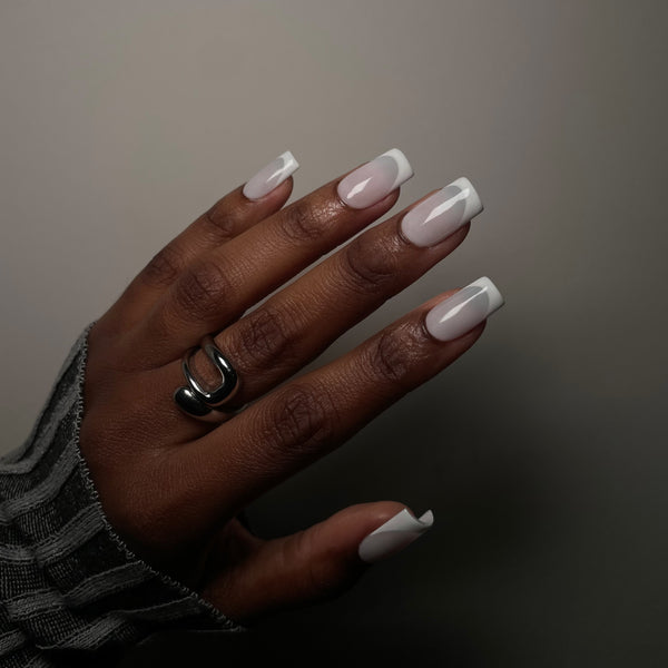 Milky White French – Taylor'd Tips